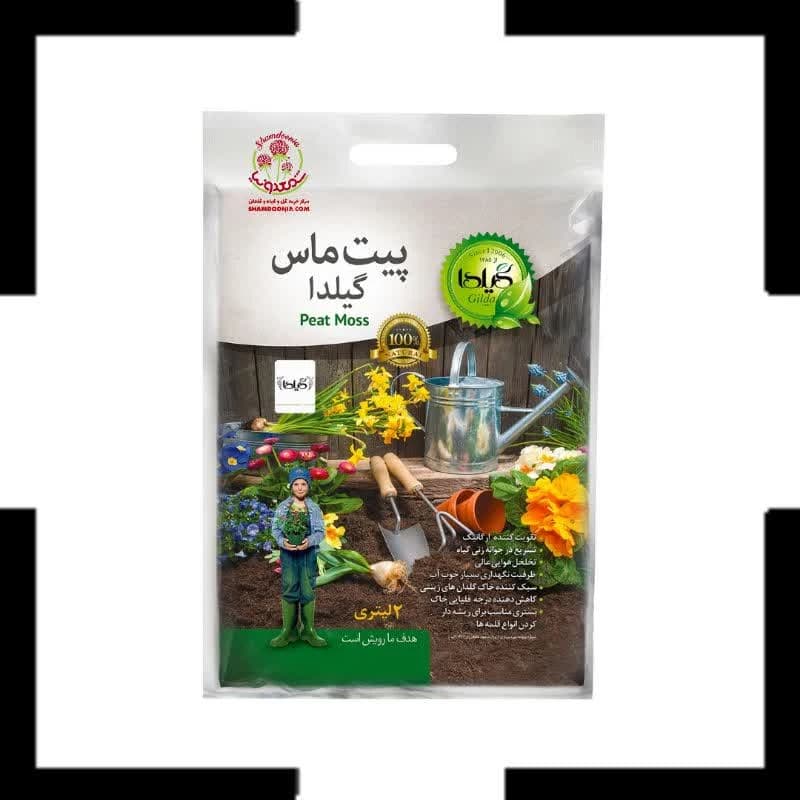 خاک پیت ماس گیلدا 2 لیتری | خرید خاک اسیدی برای گیاهان آپارتمانی + ارسال سریع 🌿