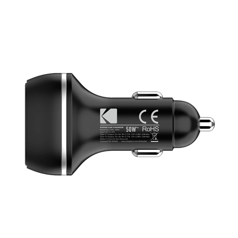 شارژر فندکی دو پورت کداک مدل Kodak CARC-6006