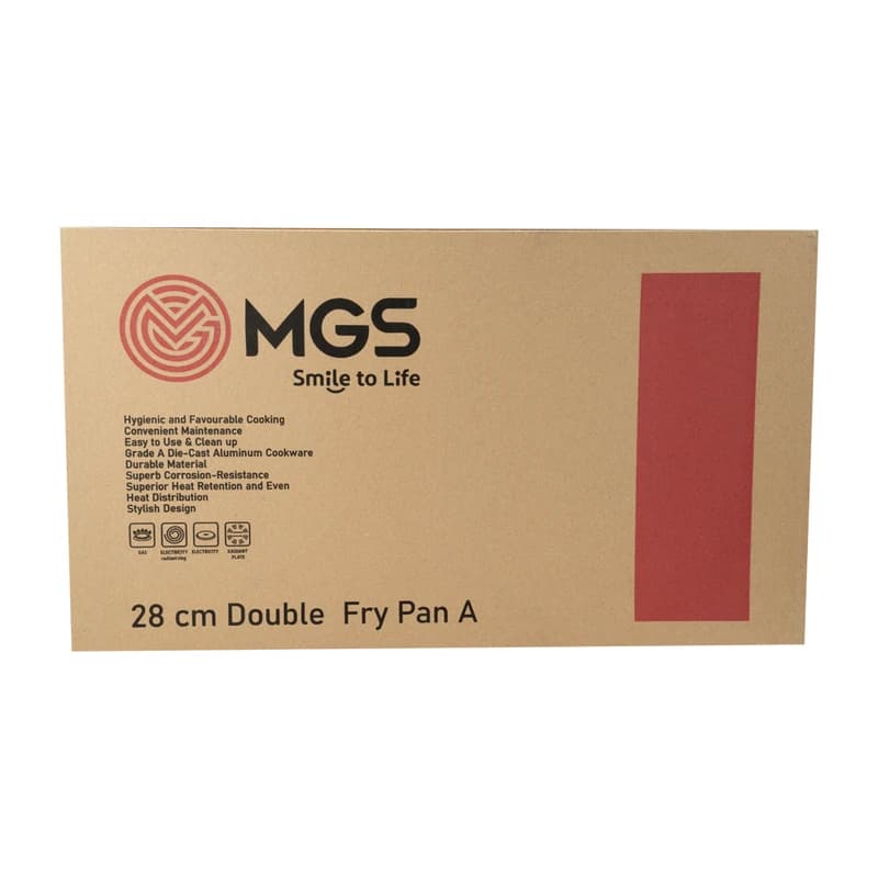 تابه رژیمی دوبل ام جی اس مدل 32 مستطیل ایتالیا MGS — تصویر ۹