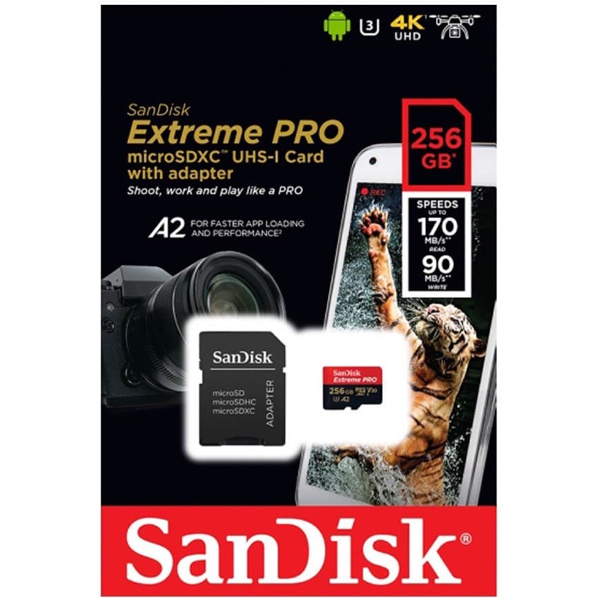 کارت حافظه سن دیسک Extreme Pro ظرفیت ۲۵۶ گیگابایت