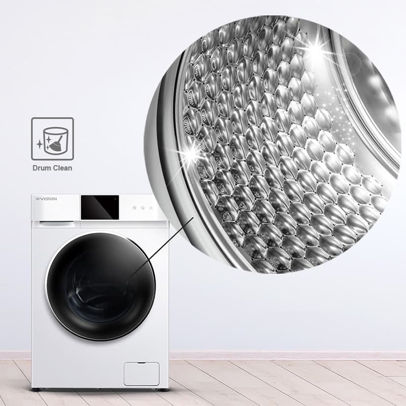 لباسشویی ایکس ویژن 10 کیلویی سفید مدل XVISION-TX102-AWD — تصویر ۴