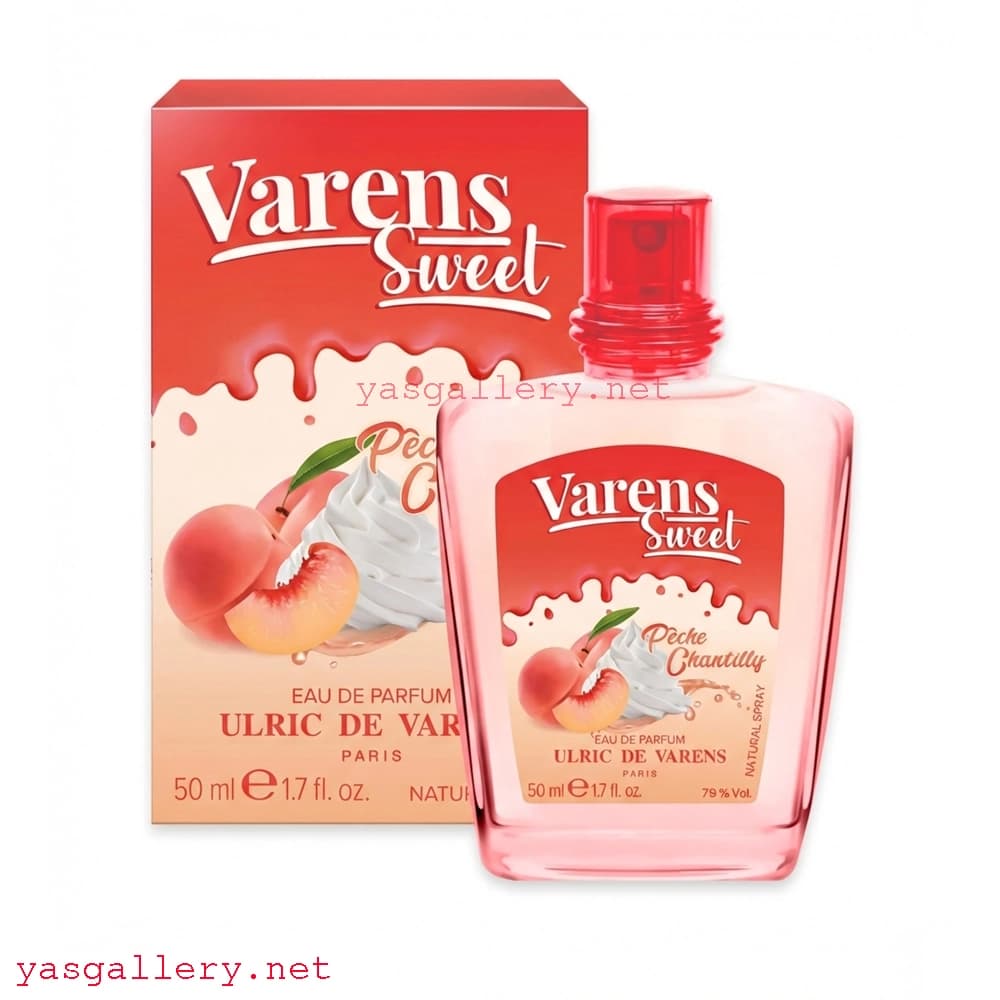 ادکلن وارنز سوییت زنانه با هلو و خامه Varens Sweet Pêche Chantilly 50 ml — تصویر ۲