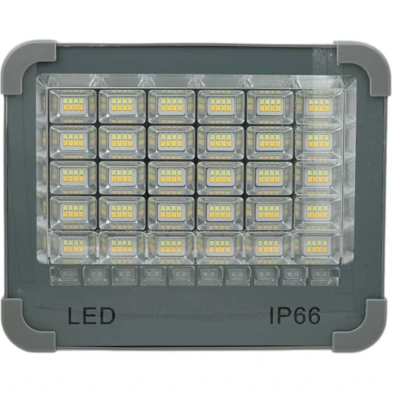 پروژکتور شارژی و خورشیدی solar light مدل IP66 طرح پیکسلی — تصویر ۴