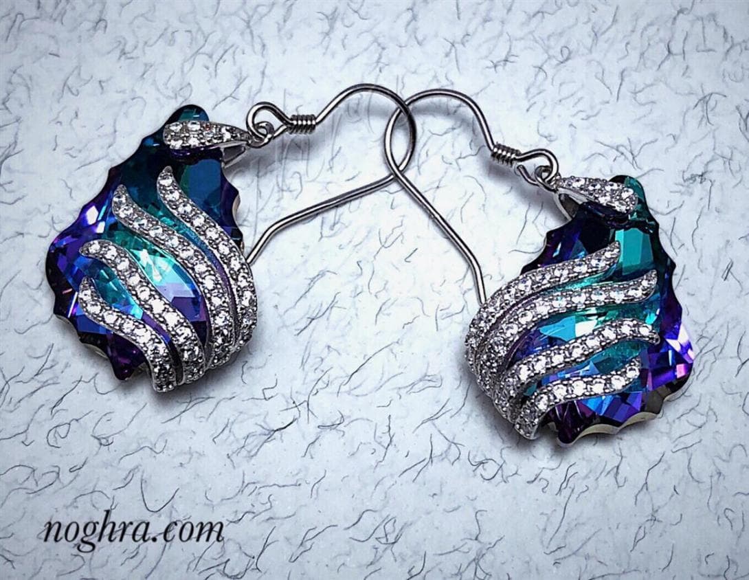گوشواره سوآروسکی مدل پری دریایی — تصویر ۵