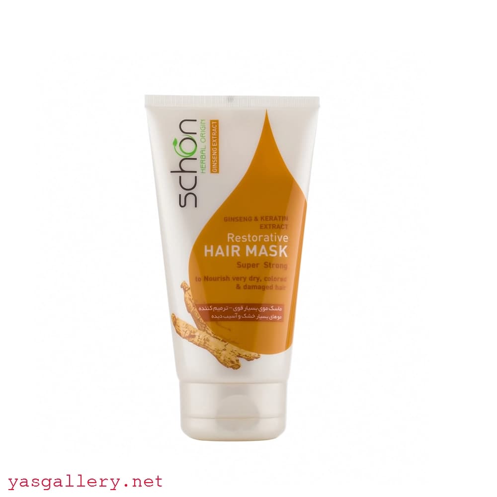 ماسک موی تیوپی شون حاوی کراتین و جنسینگ ترمیم کننده بسیار قوی 150ml