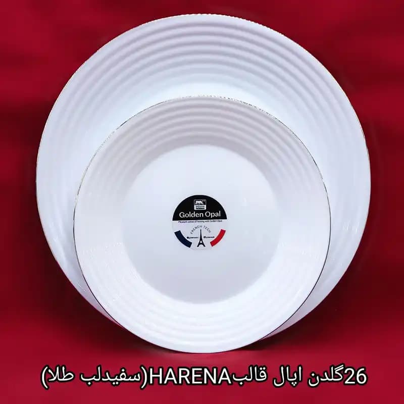 سرویس غذاخوری آرکوپال هارنا لب طلایی گلدن اوپال — تصویر ۳
