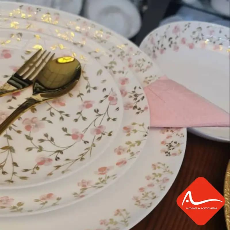 سرویس غذا خوری آرکوپال طرح ناتالیا صورتی