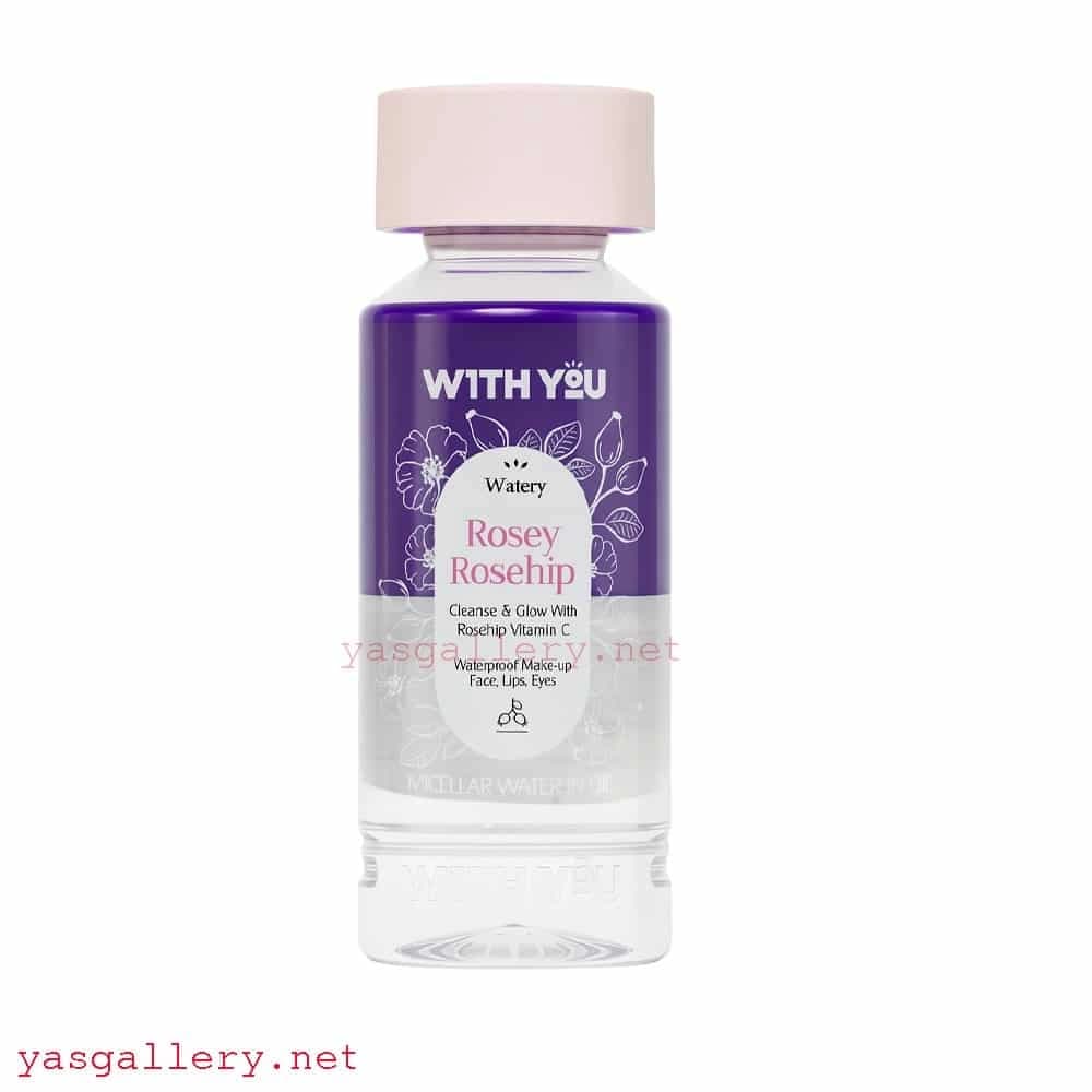 میسلار واتر پاک کننده دوفاز آرایش صورت لب و چشم ویت یو With You Micellar Water in Oil 200 ml