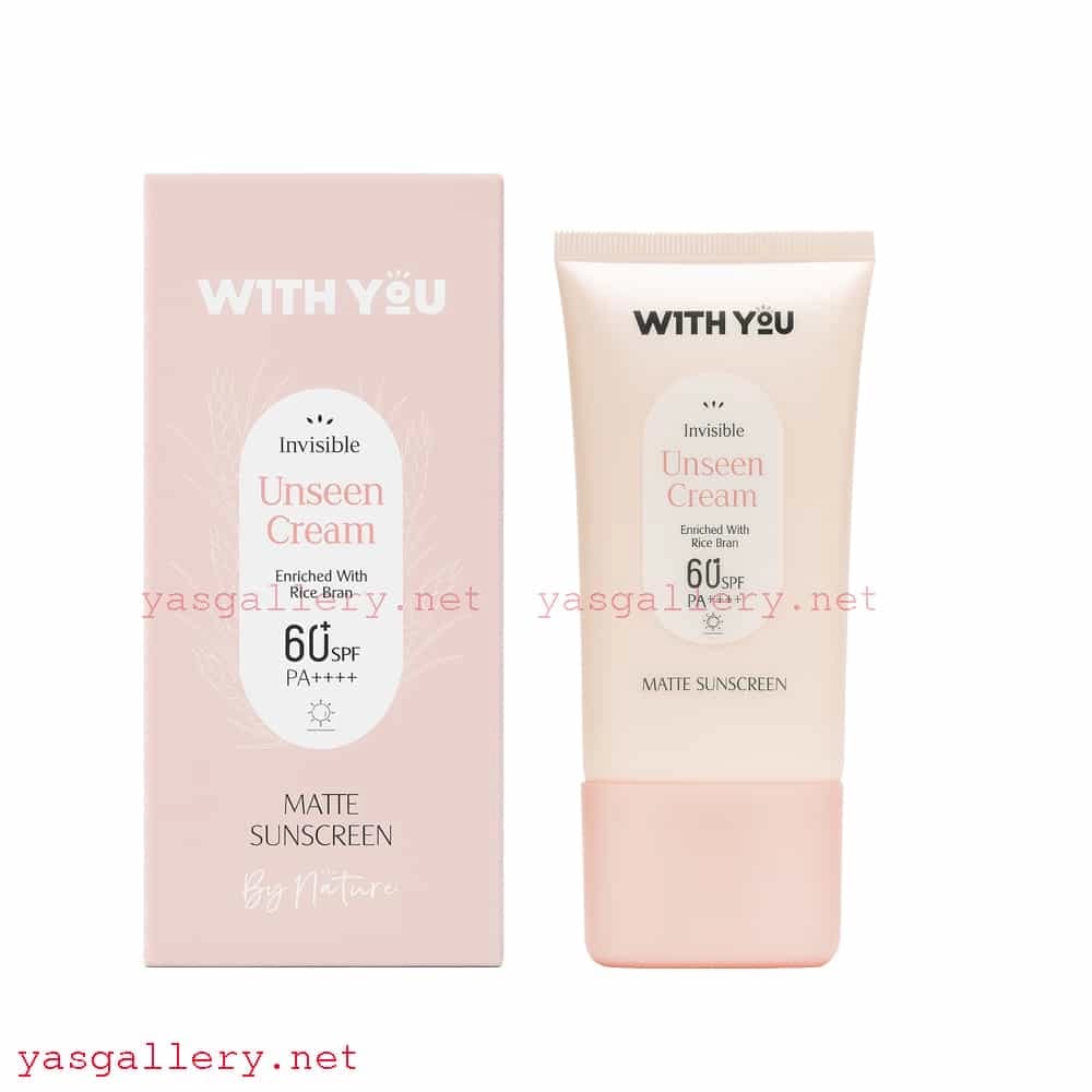 کرم ضد آفتاب ویت یو مات و بی‌رنگ With You Invisible Unseen Cream SPF 60