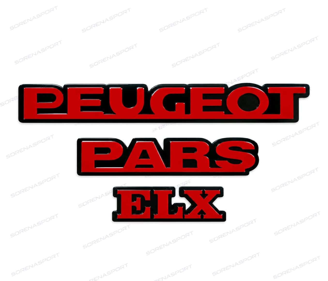 ست آرم نوشته ELXقرمزمشکی