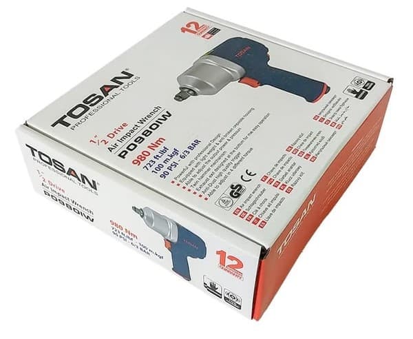آچار بکس بادی 1/2 اینچ توسن مدل TOSAN P0980IW — تصویر ۳