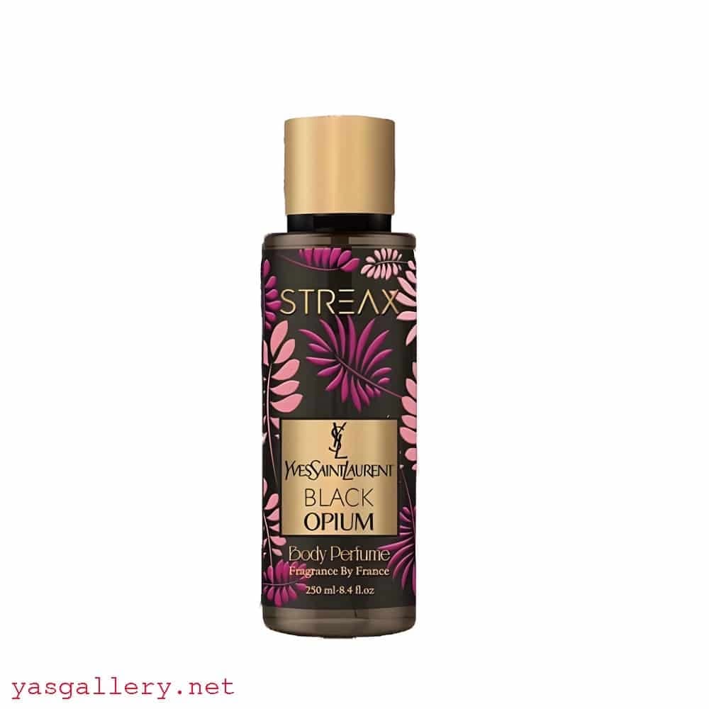بادی اسپلش استریکس با رایحه بلک اوپیوم Black Opium Yves Saint Laurent 250 ml