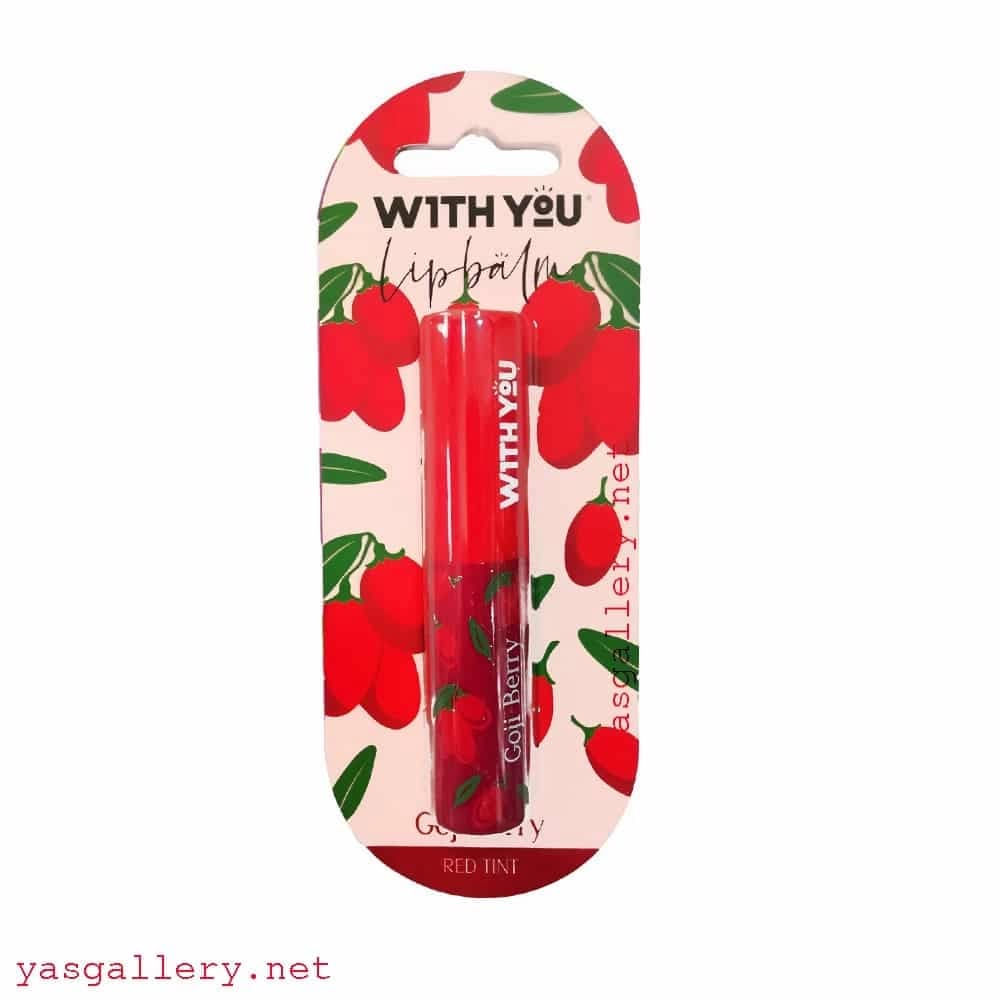 بالم لب نرم کننده ویت یو با رایحه گوجی بری With You Goji Berry Lip Balm