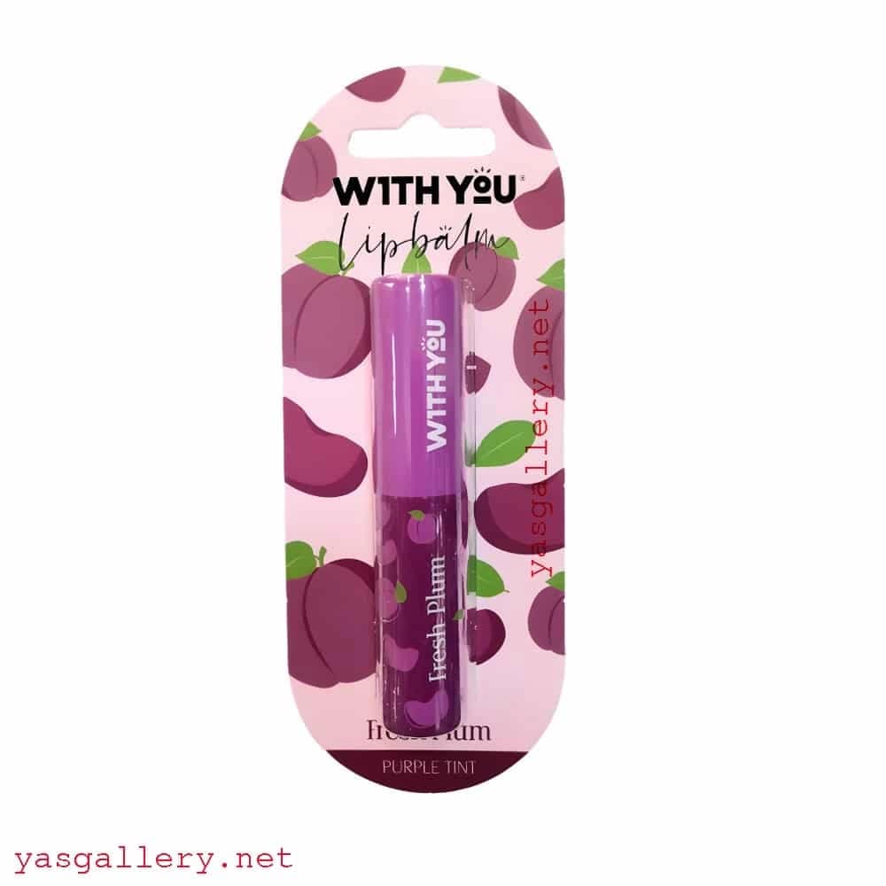 بالم لب نرم کننده ویت یو با رایحه آلو بنفش With You Fresh Plum Lip Balm