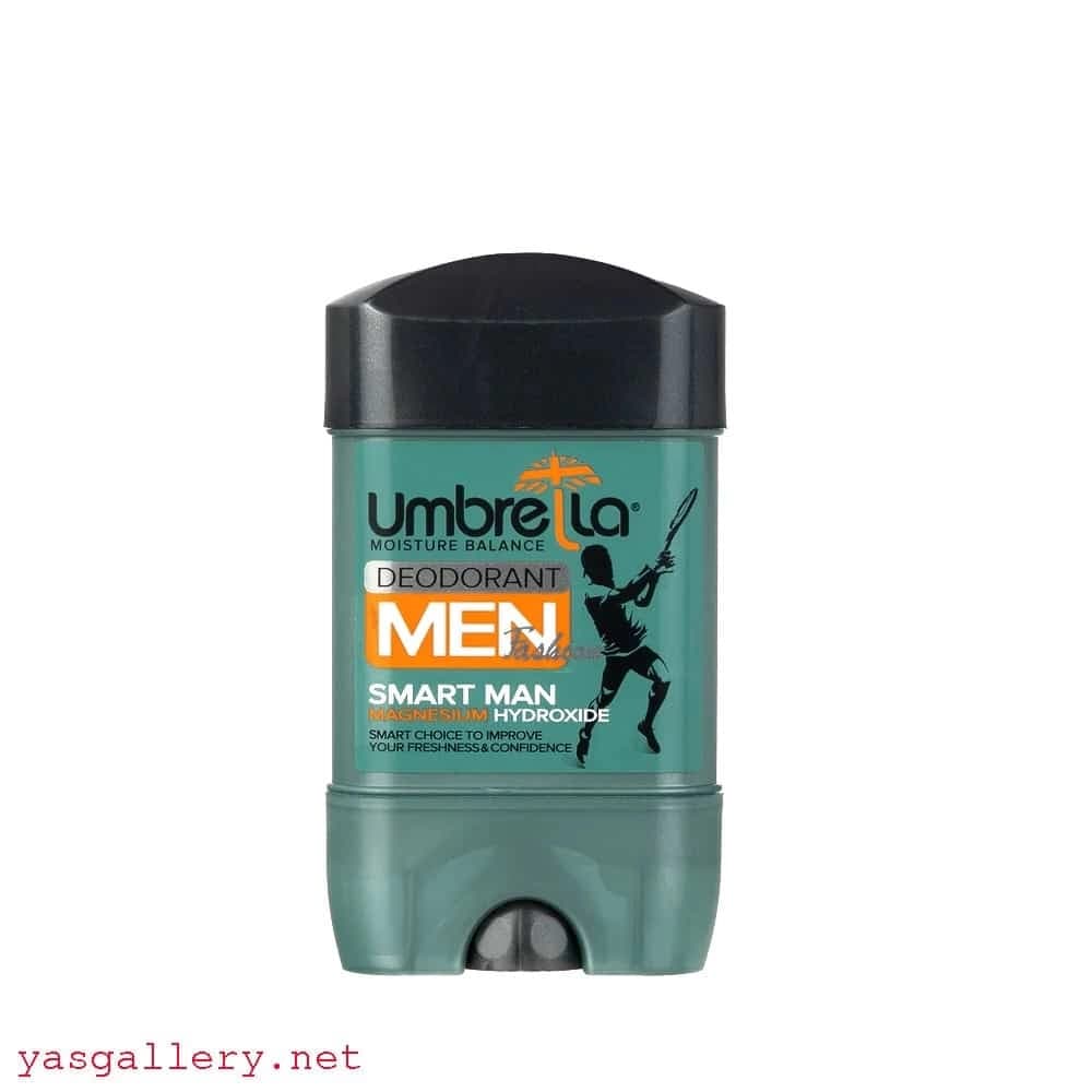 استیک کرمی ضد تعریق آمبرلا مردانه سبز Umbrella Deodorant Smart Man 75 ml