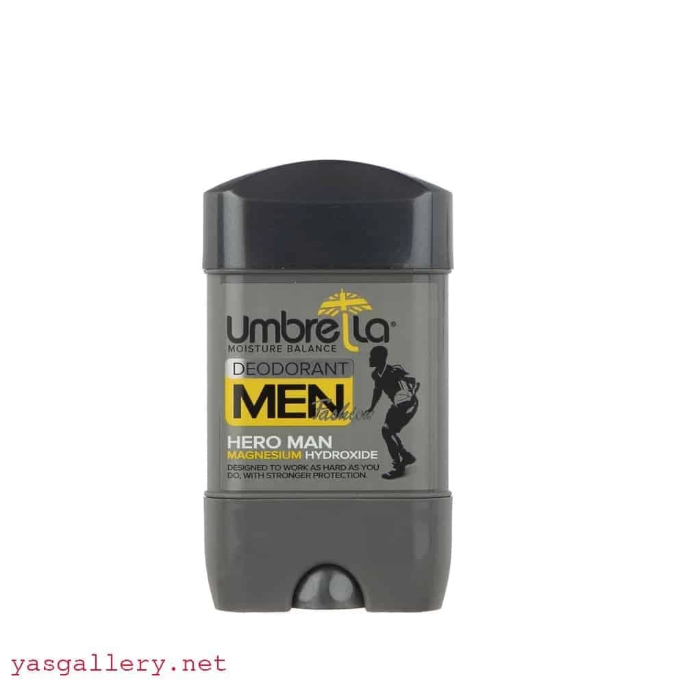 استیک کرمی ضد تعریق آمبرلا مردانه خاکستری Umbrella Deodorant Hero Man 75 ml