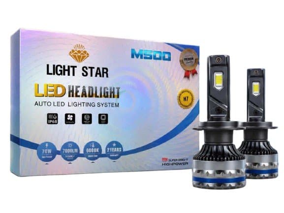 هدلایت تک رنگ LIGHT STAR M500 پایه H7 — تصویر ۲
