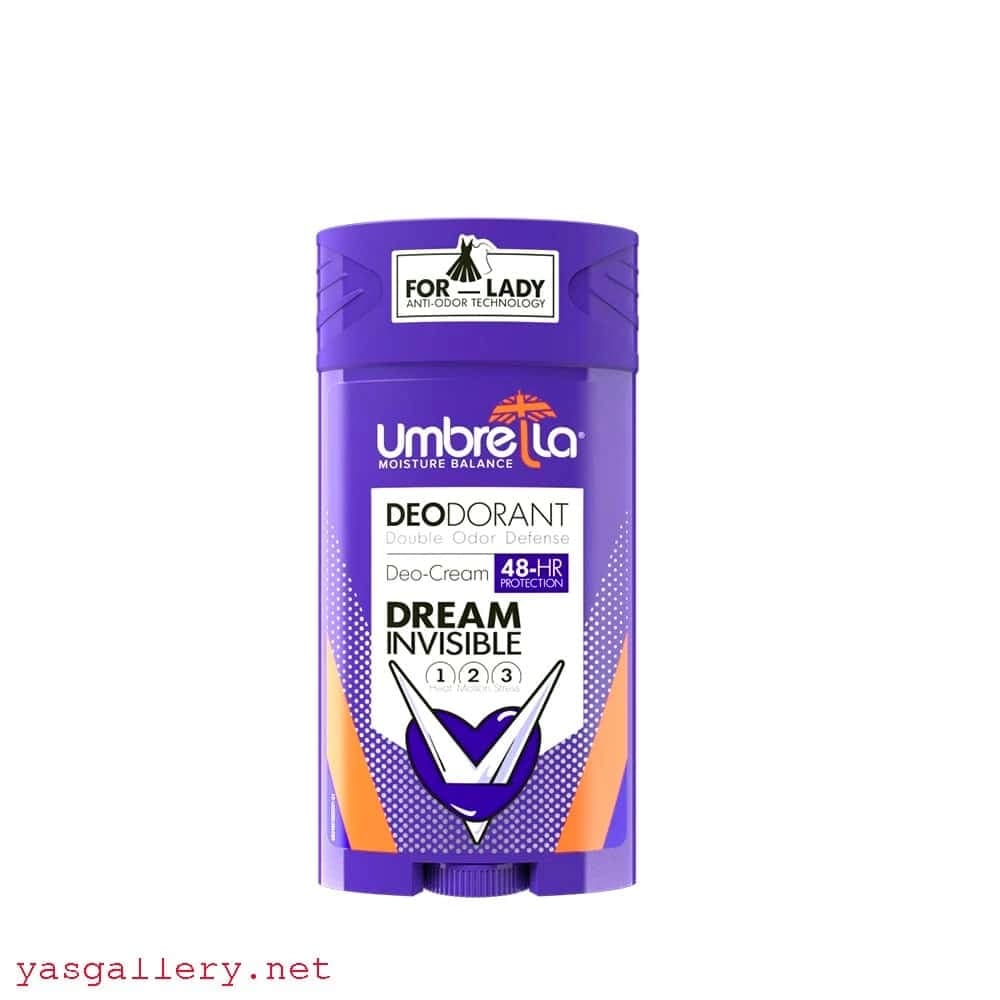 استیک کرمی ضد تعریق آمبرلا زنانه بنفش Umbrella Deodorant Dream Invisible 90 Ml