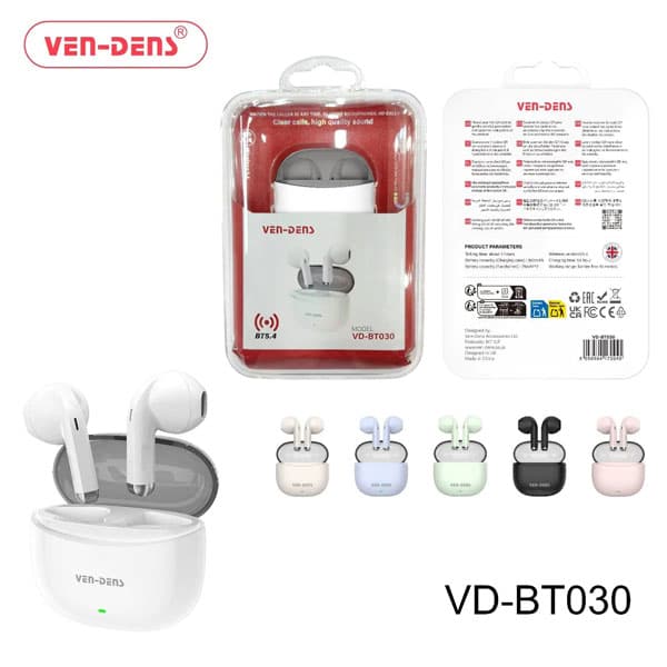 هندزفری بی‌سیم(ایرپاد) VEN-DENS مدل VD-BT030 — تصویر ۲