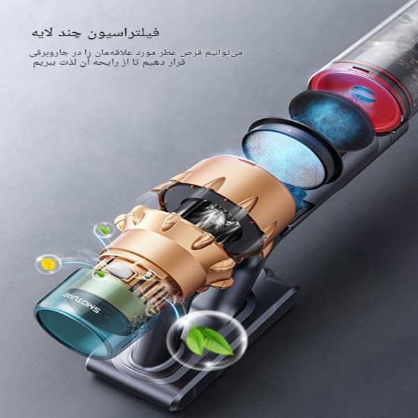 جارو شارژی عصایی بی‌سیم برند Smoture مدل VAC01 — تصویر ۴
