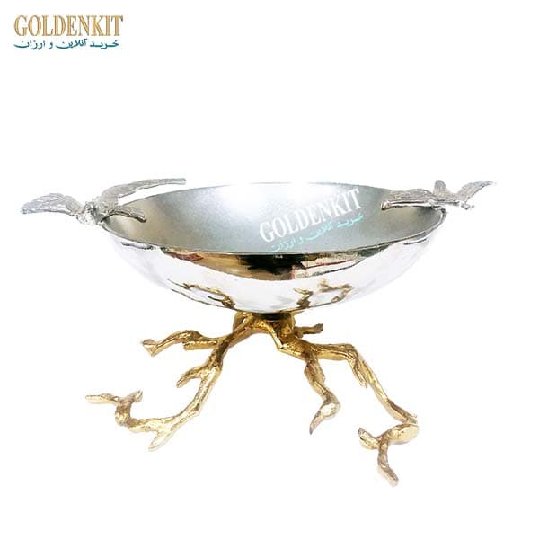 میوه خوری گردان آلومینیوم پایه طلایی