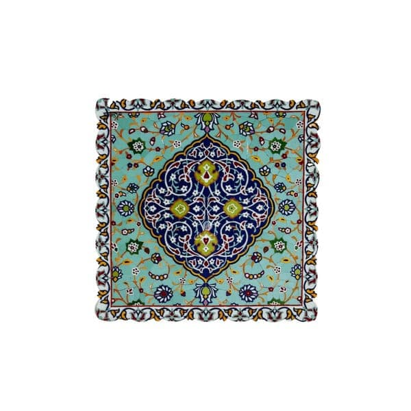 رومیزی مخمل کد طرح کاشی – ابعاد 30 در 30