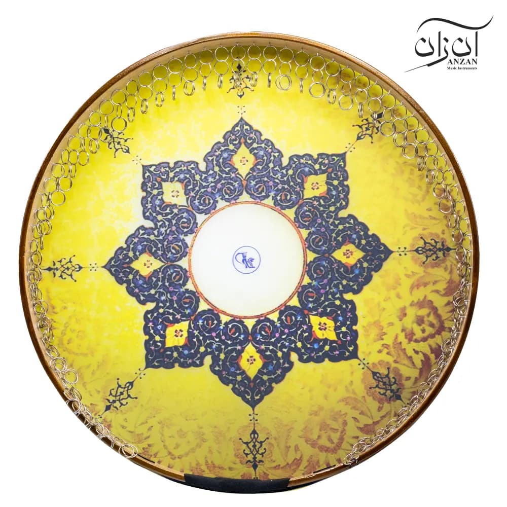 دف دربندی مدل ترنج سایز 4/4 — تصویر ۳