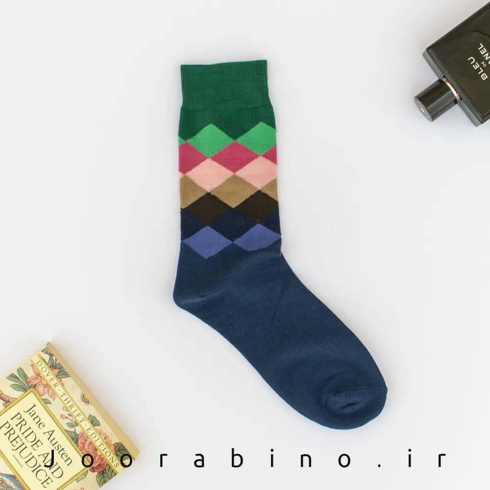 جوراب ساقدار فانتزی مردانه Moxiao طرح اسکاچ