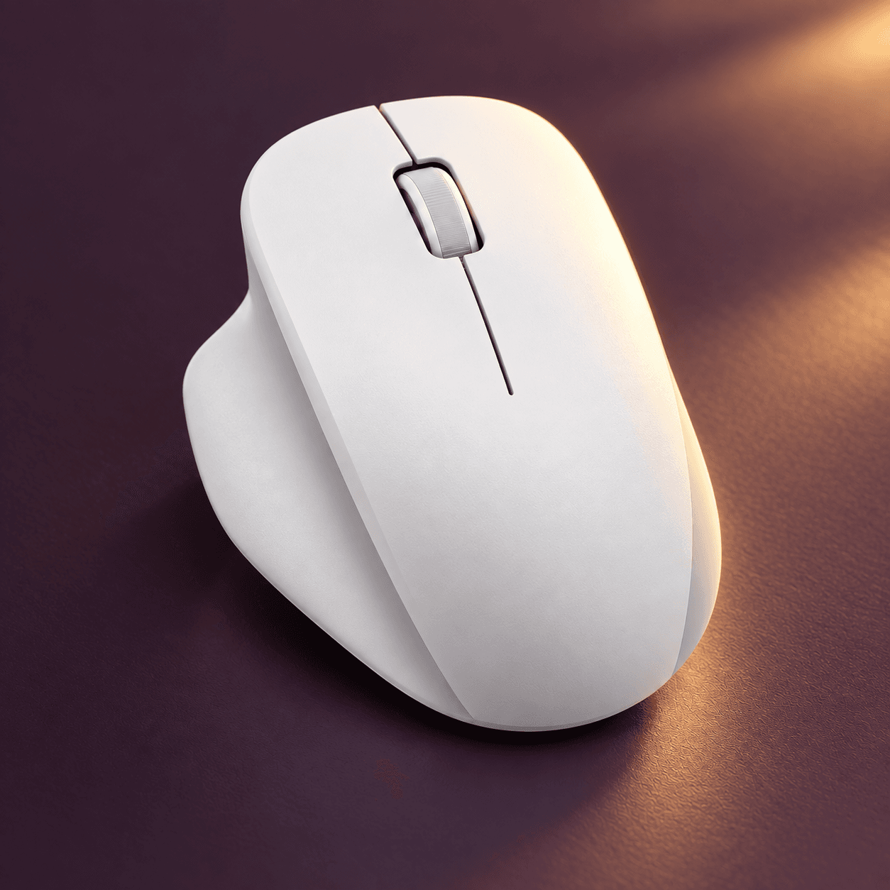 ماوس بیسیم شیائومی مدل Wireless Mouse Comfort Edition رنگ سفید — تصویر ۳