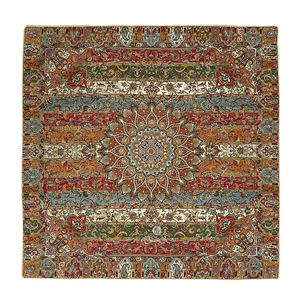رومیزی ترمه ابریشمی طرح الوان