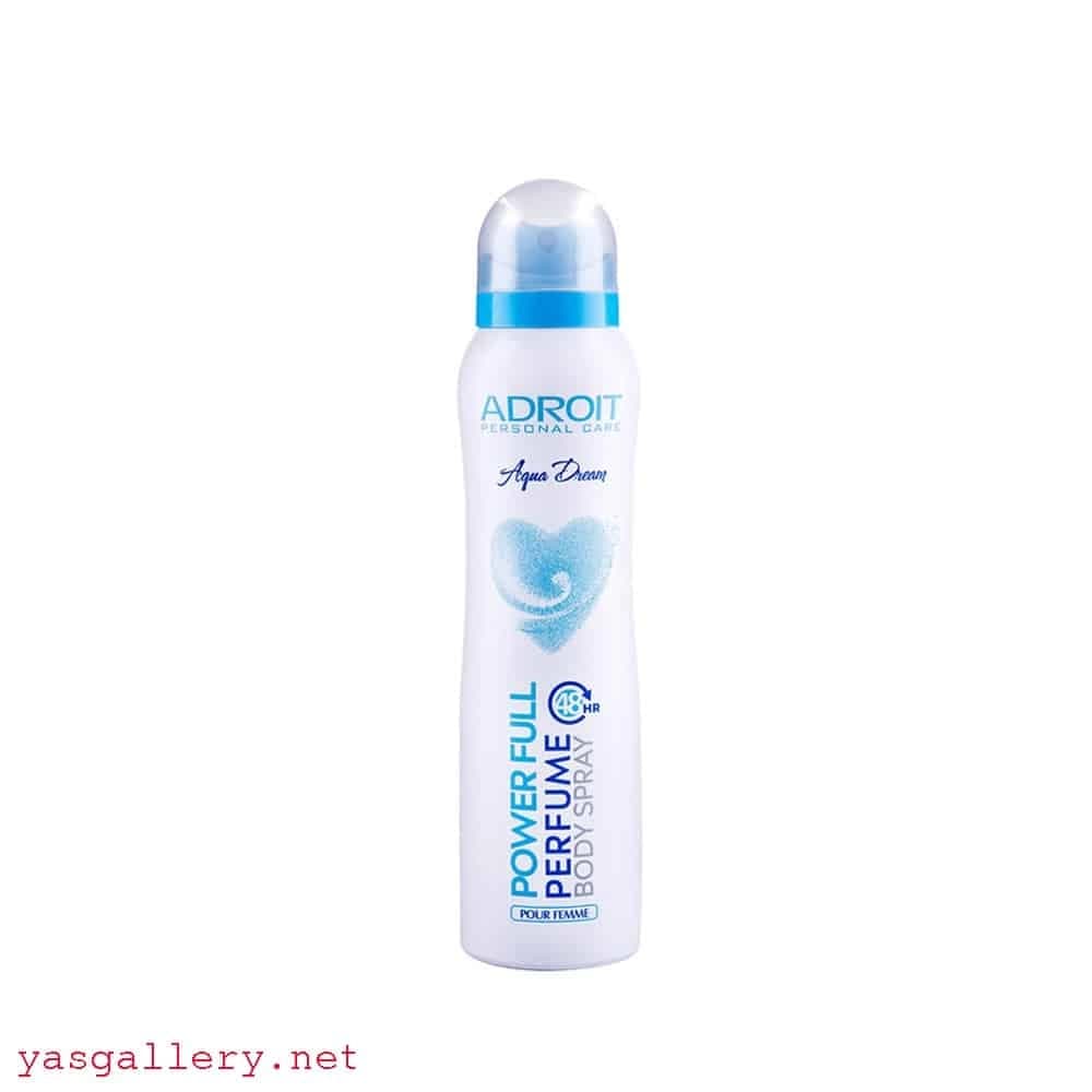 اسپری خوشبو کننده بدن ادرویت زنانه 150 میلی لیتر آبی Aqua Dream