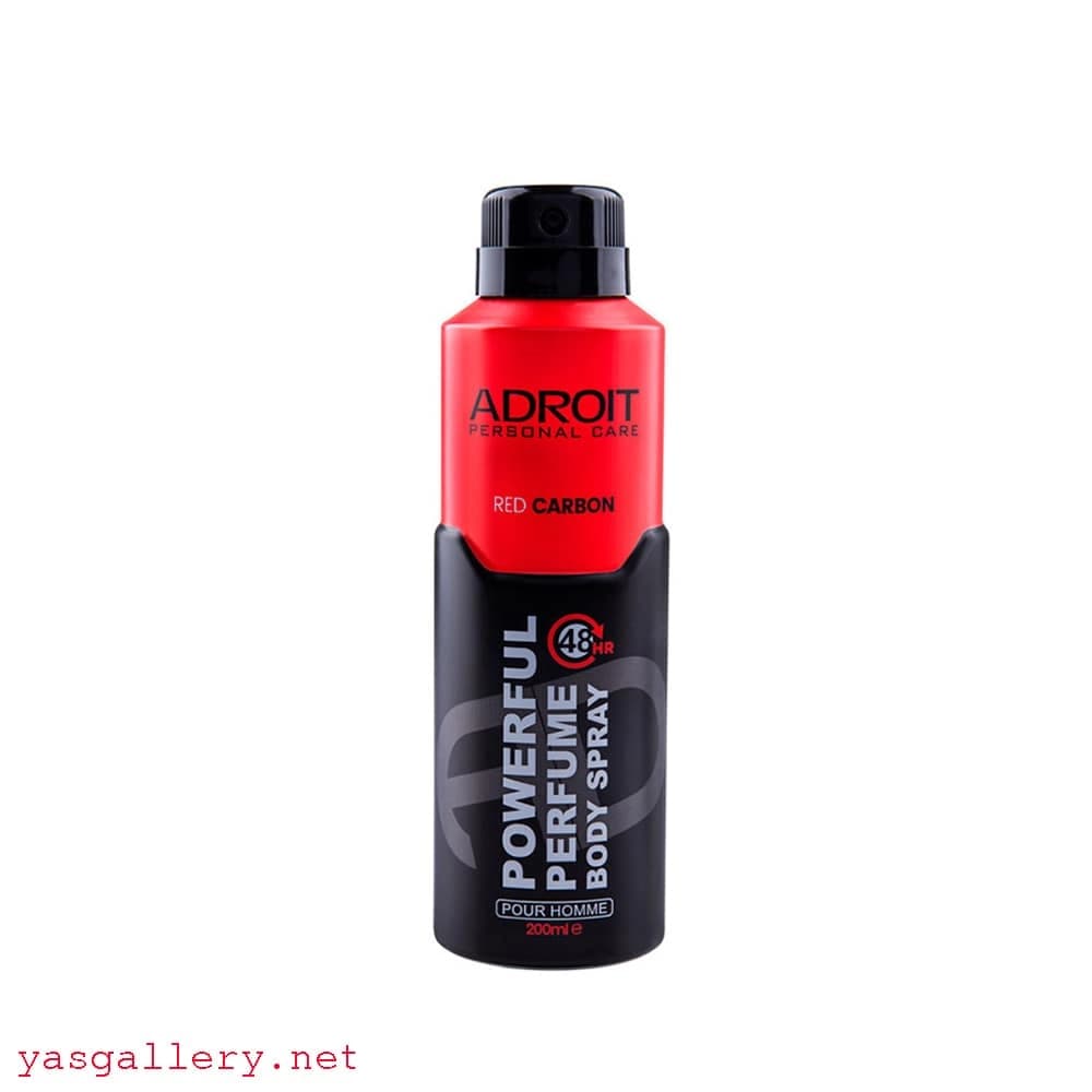 اسپری خوشبو کننده بدن ادرویت مردانه 200 میلی لیتر قرمز Adroit Red Carbon