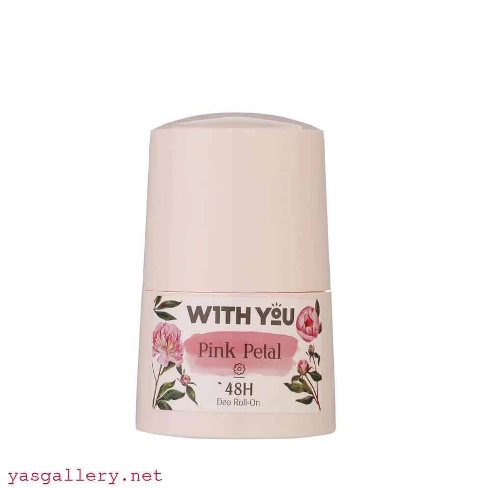 رول دئودورانت ضد تعریق ویت یو صورتی With You Pink Petal