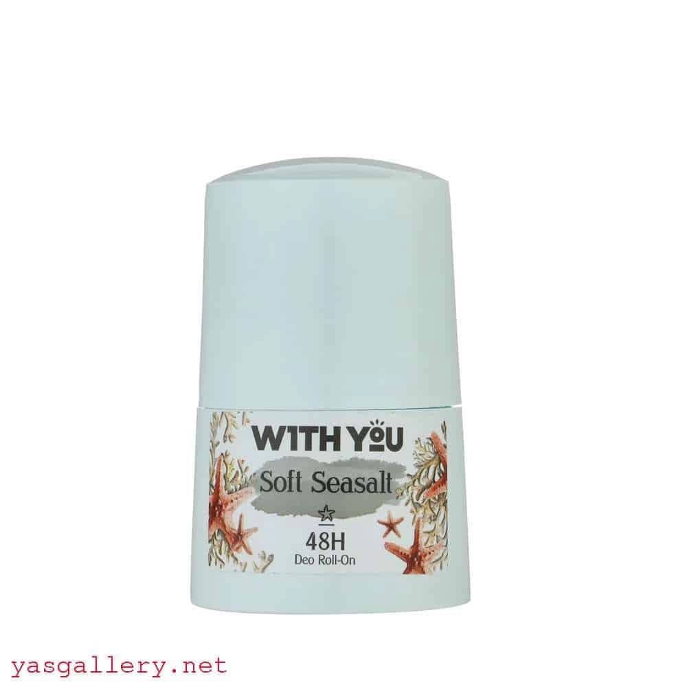 رول دئودورانت ضد تعریق ویت یو فیروزه ای With You Soft Seasalt