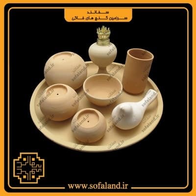 ست دکوری سفالی طرح چهار سفالند