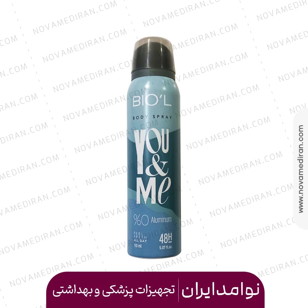 اسپری خوشبو کننده بدن بیول مردانه You me — تصویر ۲