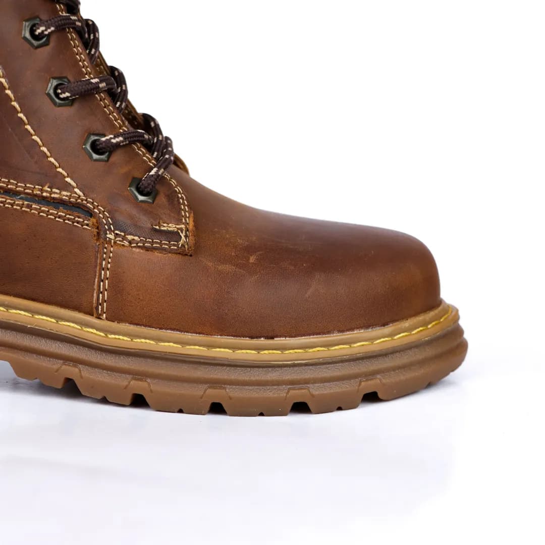 بوت چرم مردانه مدل کاترپیلار — تصویر ۵