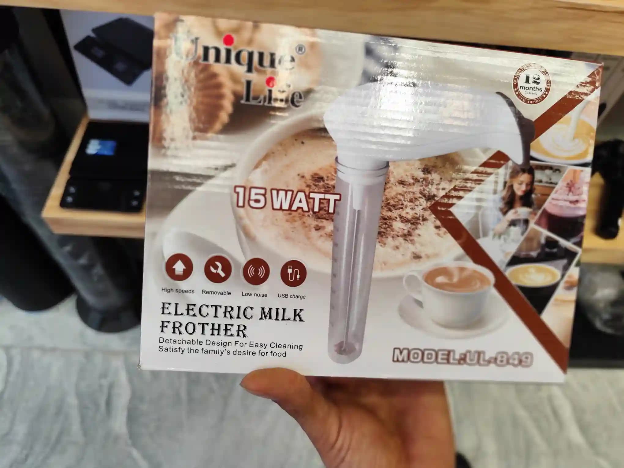 فومر برقی یونیک لایف مدل UL-849 | کف‌ساز شیر برقی 15 وات — تصویر ۹