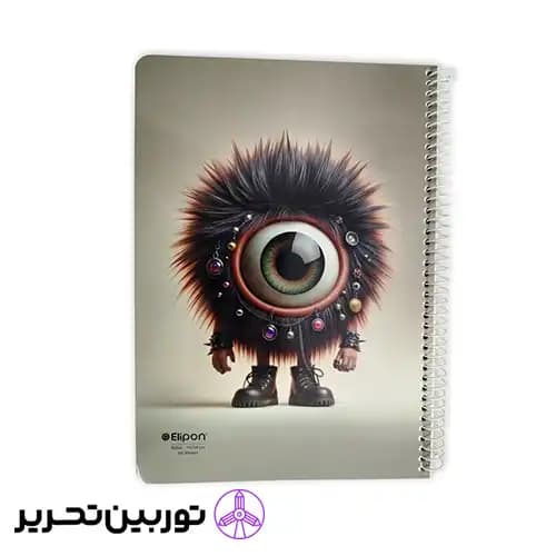 دفتر 60 برگ تک خط وزیری سیمی کلاسیک- طرح 3