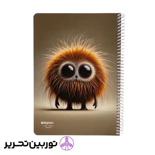 دفتر 60 برگ تک خط وزیری سیمی کلاسیک – طرح 2