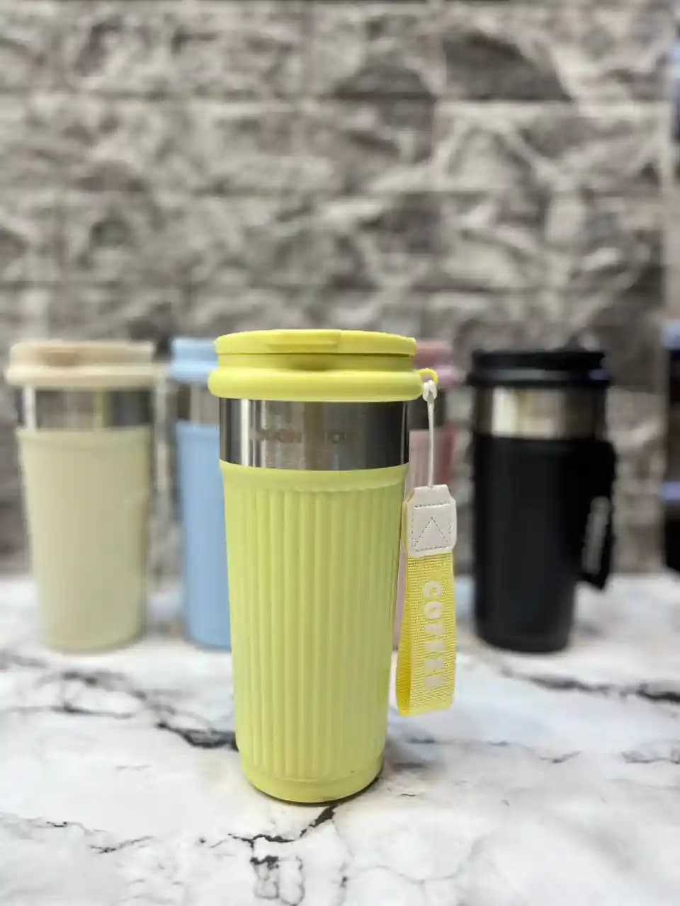 تراول ماگ مدل MOON IN CUP | گنجایش ۶۰۰ میلی‌لیتر | استیل ۳۱۶ | ضد نشت | مالیا — تصویر ۶