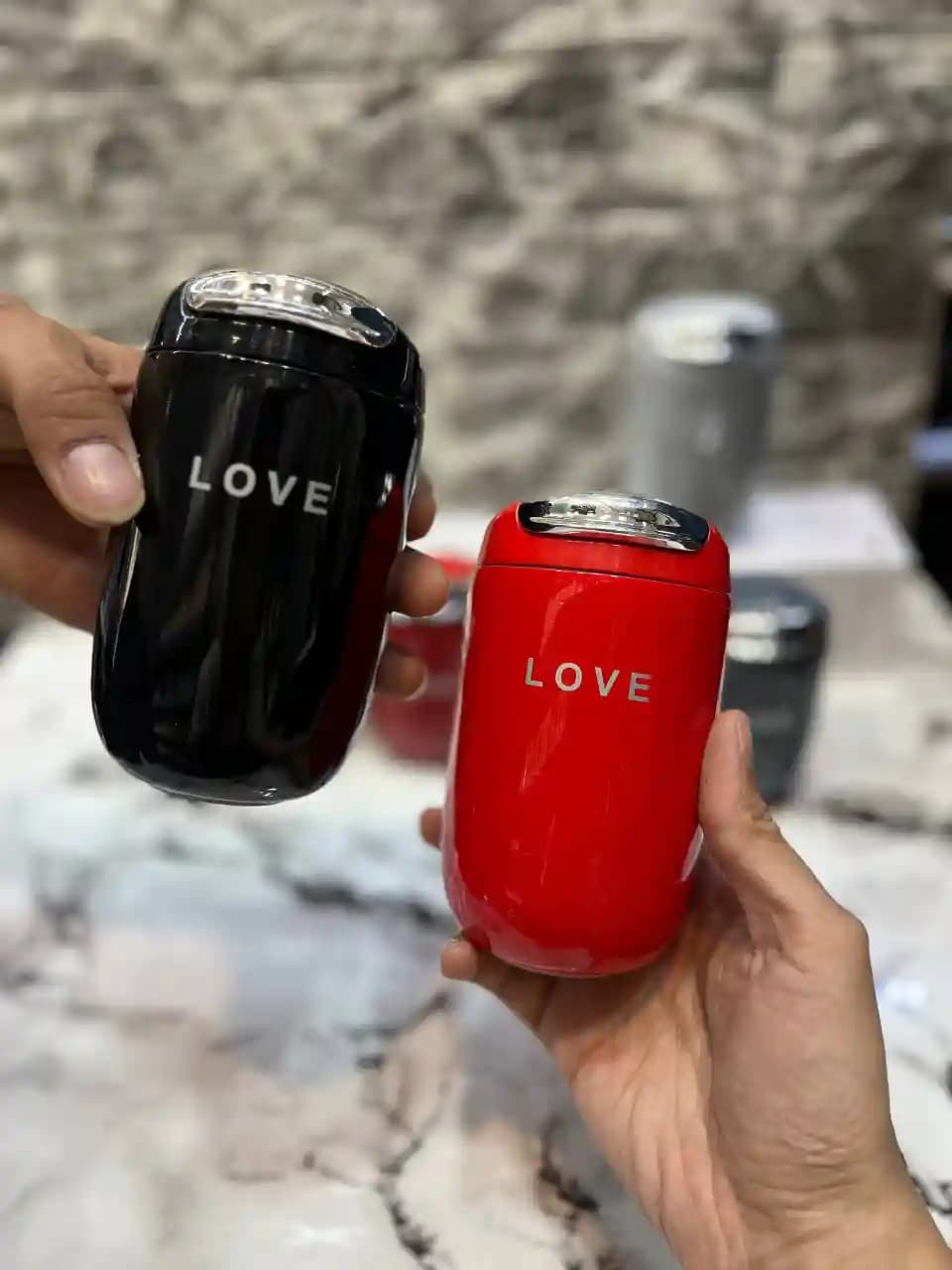 مینی تراول ماگ ۳۰۰ میلی‌لیتر طرح LOVE | استیل ۳۰۴ ضد نشت | AMSZM — تصویر ۶
