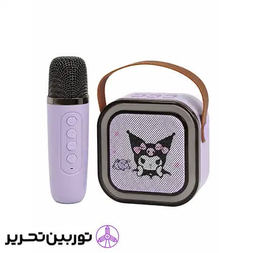اسپیکر بلندگودار کوچک طرح کرومی برند بلینگ – رنگ بنفش — تصویر ۳