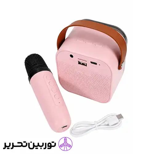 اسپیکر بلندگودار کوچک طرح کرومی برند بلینگ – رنگ صورتی — تصویر ۴