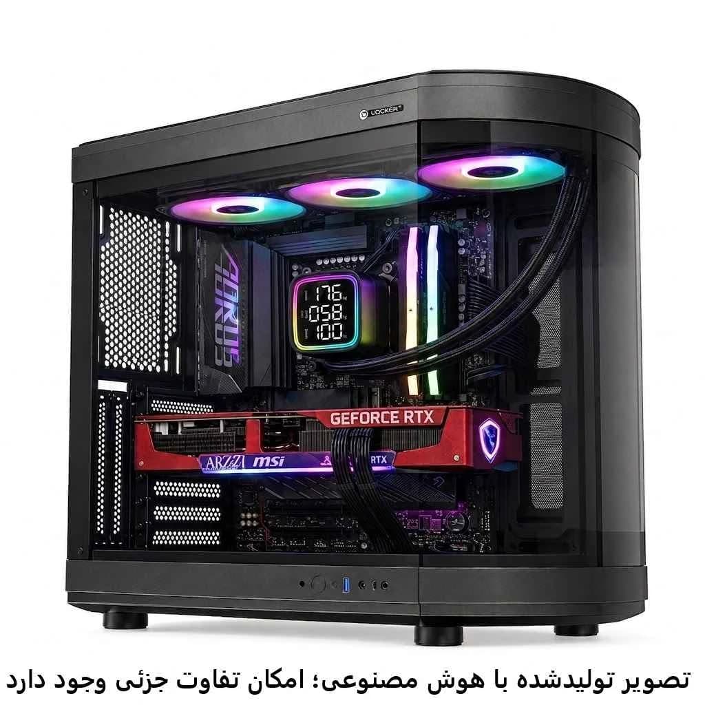 کیس اسمبل شده گیمینگ Ultra 7 265K- B860M- 32GB DDR5- SSD 1TB- RTX 5070 TI کد1-G053