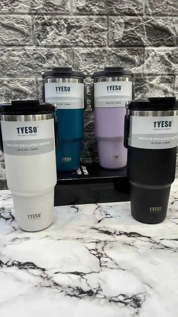 تراول ماگ 1200 میل دسته دار تیسو TYESO — تصویر ۲
