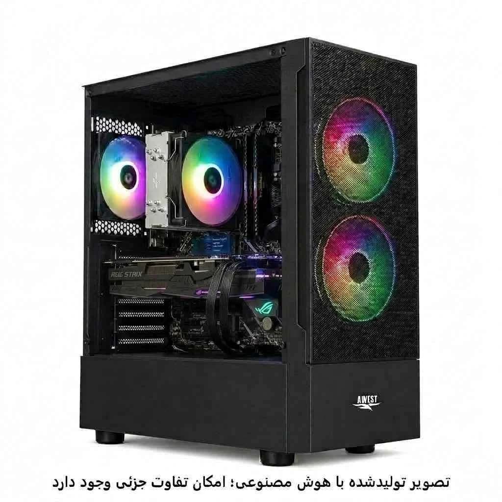 کیس اسمبل شده گیمینگ i5 13400F-H610M-K-16GB DDR4-SSD 1TB-5700 XTکد 1-GS037