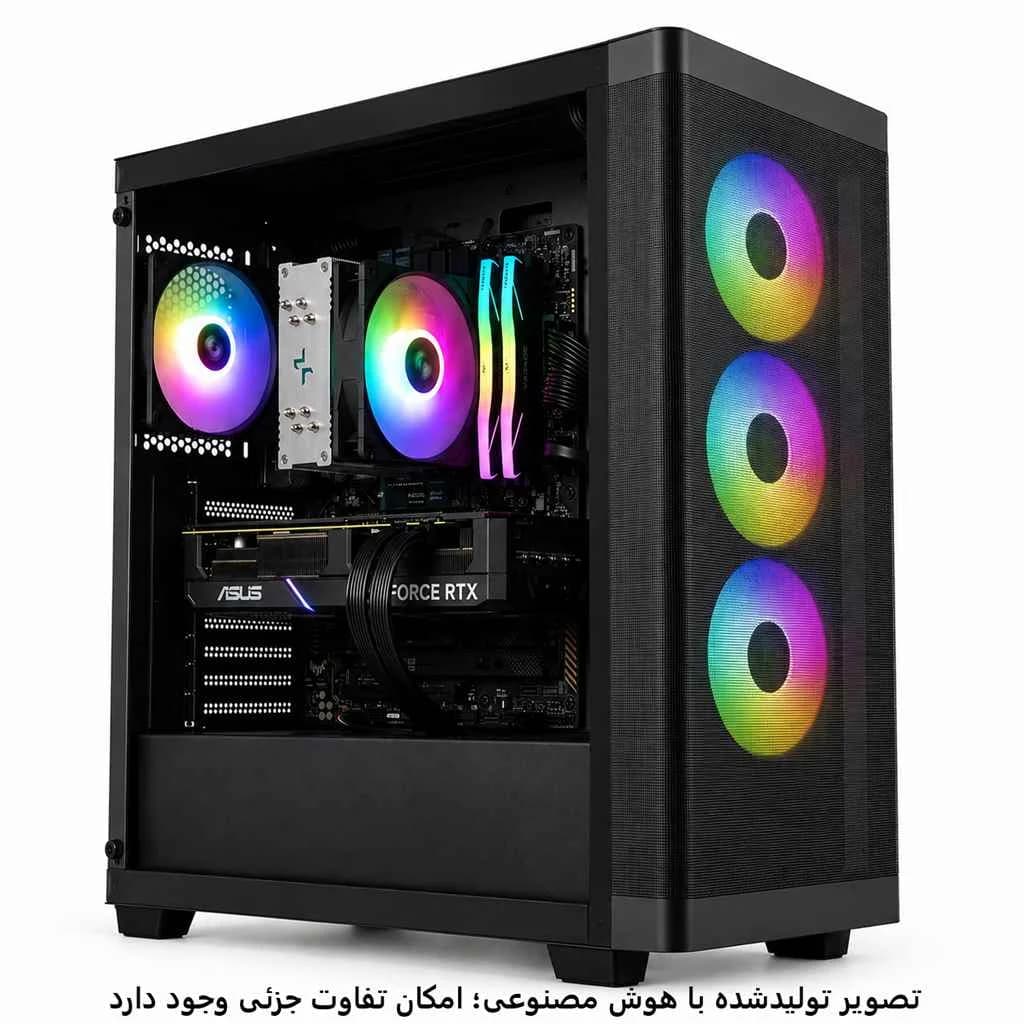 کیس اسمبل شده گیمینگ Ryzen 7 9700X-B850-32GB DDR5-SSD 1TB-5060 8GBGB کد- G059