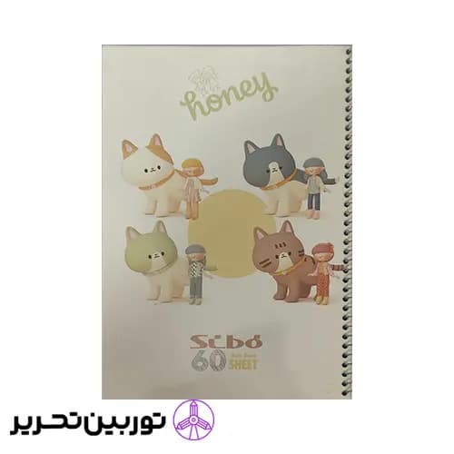 دفتر 60 برگ honey طلقی — تصویر ۴