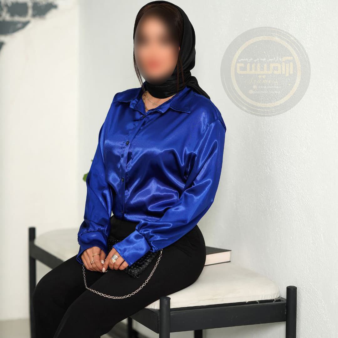 شومیز مجلسی ساتن — تصویر ۶